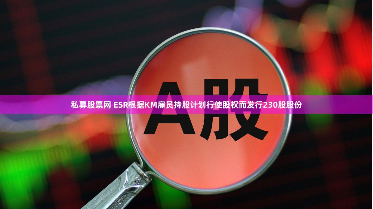 私募股票网 ESR根据KM雇员持股计划行使股权而发行230股股份