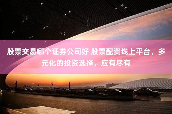 股票交易哪个证券公司好 股票配资线上平台，多元化的投资选择，应有尽有